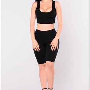 Fashion nova black biker shorts